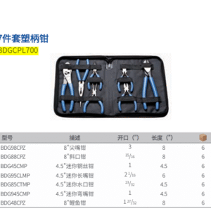 Blue Point 7-piece plastic handle pliers BDGCPL700